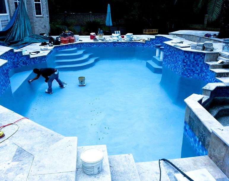 Luxury pool remodeling